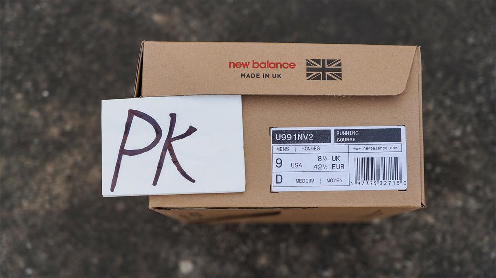 PK GOD New Balance 991v2 Made in UK Dark Navy RETAIL MATERIALS READY TO SHIP